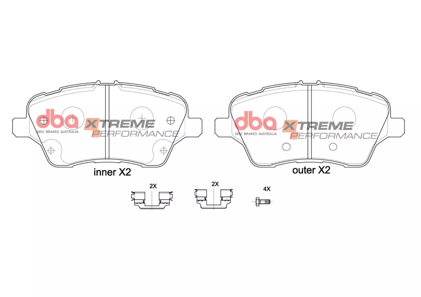 DBA DB2382XP - Brake Pads Xtreme Performance | Front Axle