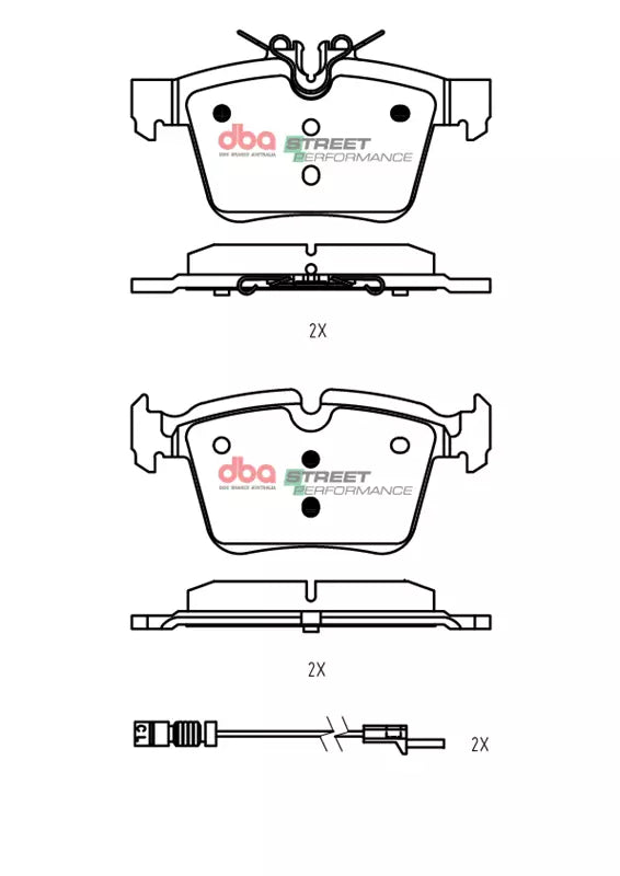 DBA DB2404SP - Brake Pads Street Performance | Rear