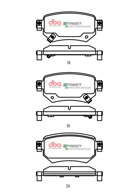 DBA DB2425SP - Brake Pads Street Performance | Rear