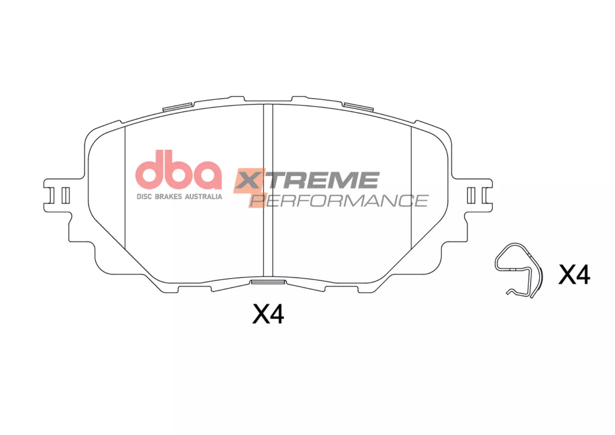DBA DBA42964S-2441XP - Brake Kit - 4000 Series T3 Slotted & Xtreme Performance Brake Pads (2x DBA42964S + DB2441XP)
