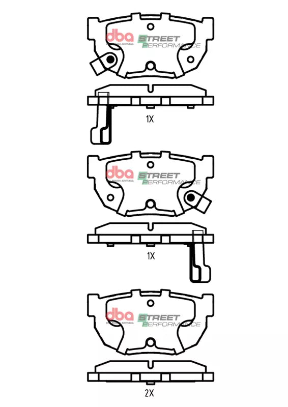 DBA DB325SP - Brake Pads Street Performance | Rear