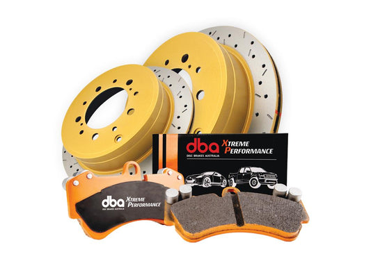 DBA DBA4786XS-1200XP - Brake Kit - 4000 Series T3 Slotted & Xtreme Performance Brake Pads (2x DBA4786XS + DB1200XP)