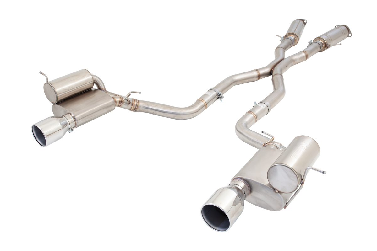 Xforce 3" Twin Cat-Back System, 304 Stainless Steel