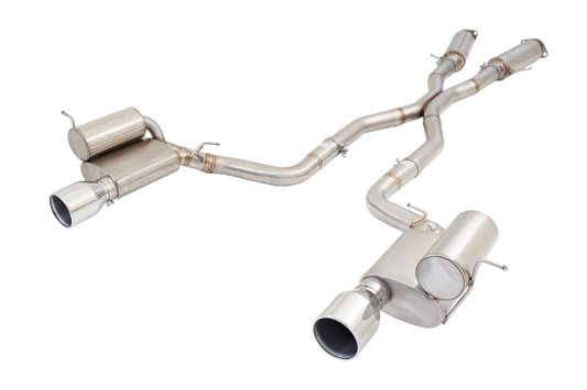 Xforce 3" Twin Cat-Back System, 304 Stainless Steel