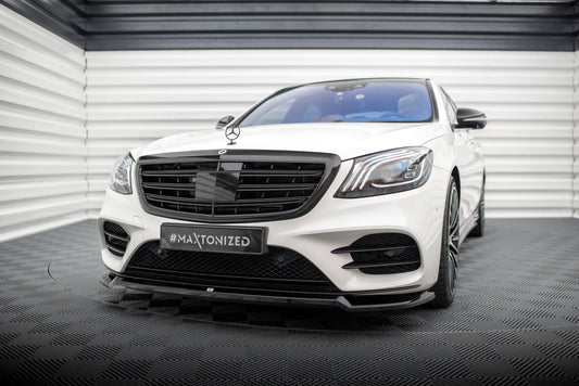 Maxton Design Splitter Anteriore V.1 - Mercedes S Klasa W222 Facelift