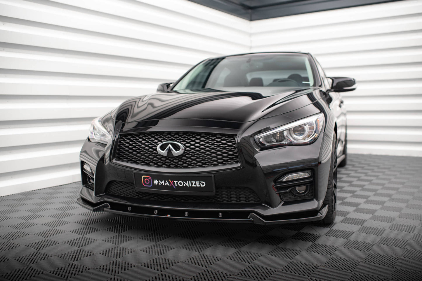Maxton Design Splitter Anteriore V.2 - Infiniti Q50 Mk1