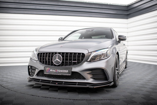Maxton Design Splitter Anteriore V.2 - Mercedes C Klasa Coupe