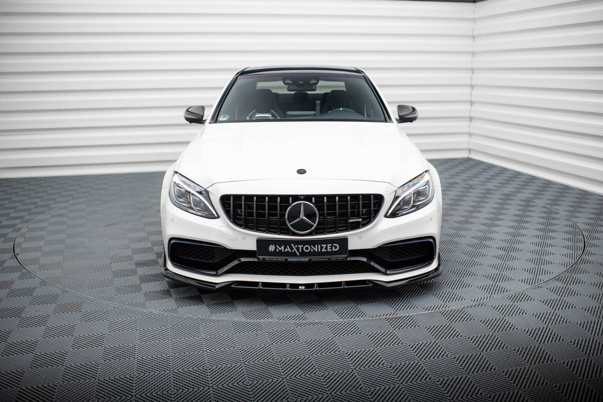 Maxton Design Splitter Anteriore V.2 - Mercedes C Klasa C63 AMG - img 2