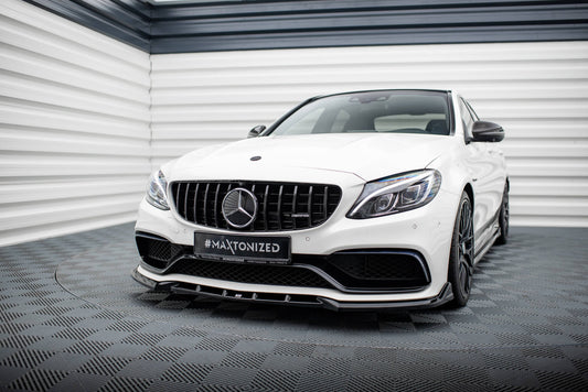 Maxton Design Splitter Anteriore V.2 - Mercedes C Klasa C63 AMG