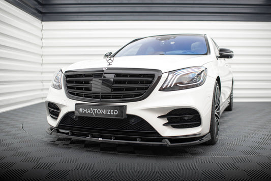 Maxton Design Splitter Anteriore V.2 - Mercedes S Klasa W222 Facelift