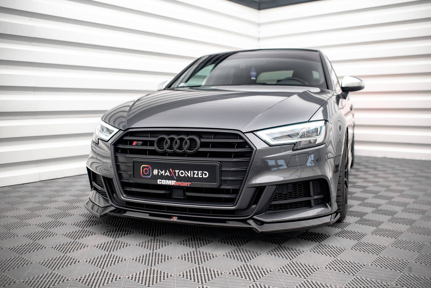 Maxton Design Splitter Anteriore V.3 - Audi A3 8V FL