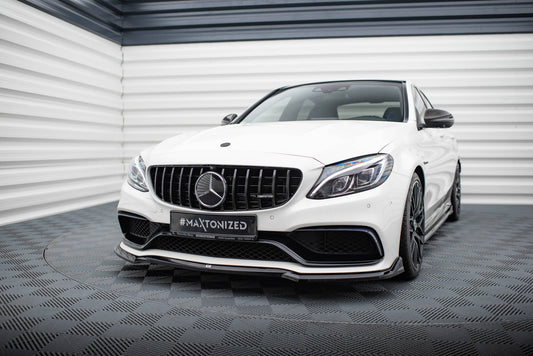 Maxton Design Splitter Anteriore V.3 - Mercedes C Klasa C63 AMG
