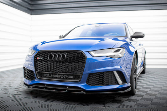 Maxton Design Splitter Anteriore V.4 - Audi A6 C7 FL