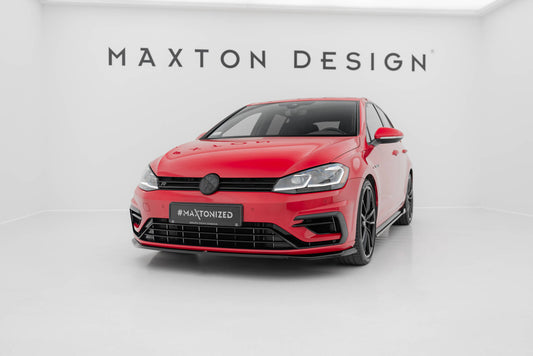 Maxton Design Splitter Anteriore V.7 - Volkswagen Golf R Mk7 Facelift