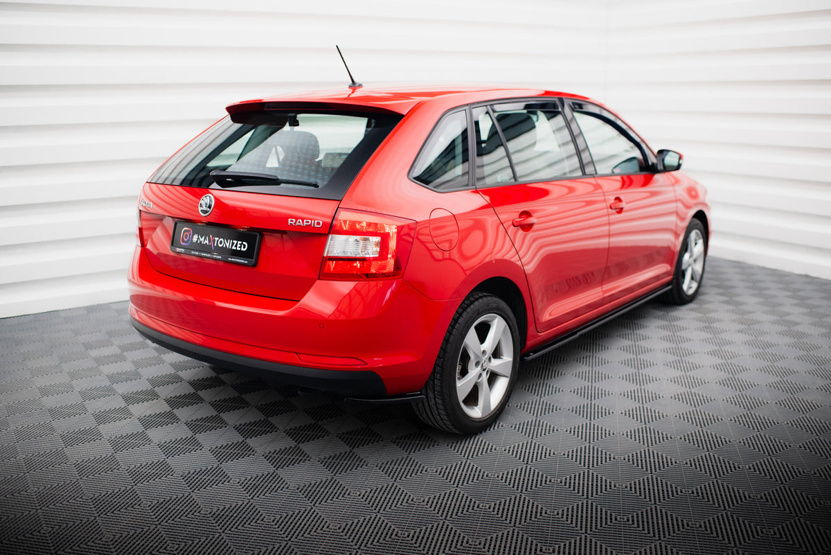 Maxton Design Splitter Laterali Post. - Skoda Rapid - img 3