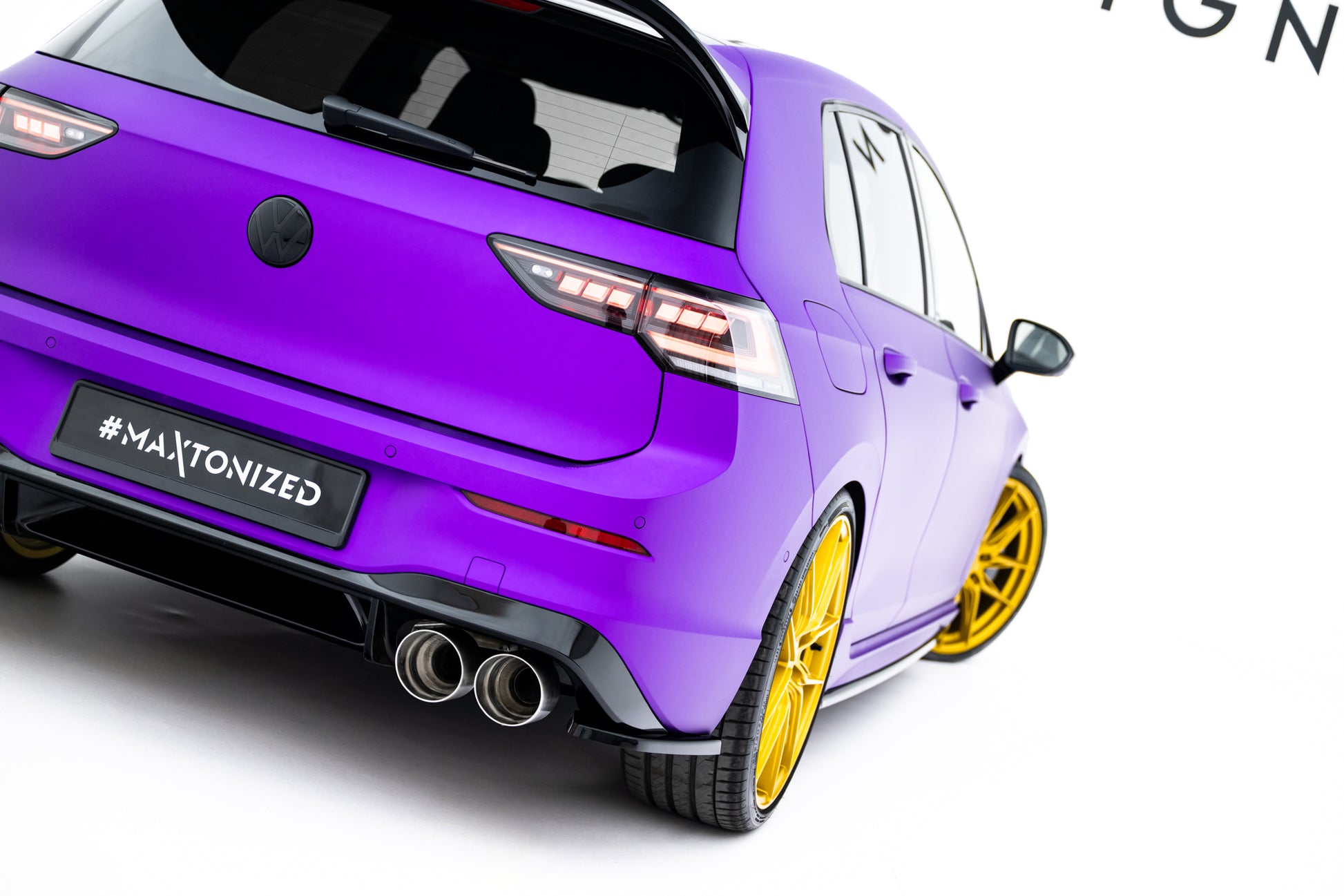 Maxton Design Splitter Laterali Post. V.1 - Volkswagen Golf R Mk8