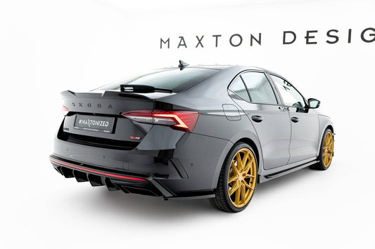 Maxton Design Splitter Laterali Post. V.3 - Skoda Octavia RS Mk4 Facelift