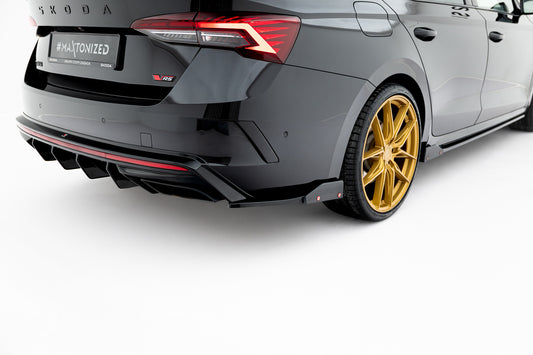 Maxton Design Splitter Laterali Post. V.4 - Skoda Octavia RS Mk4