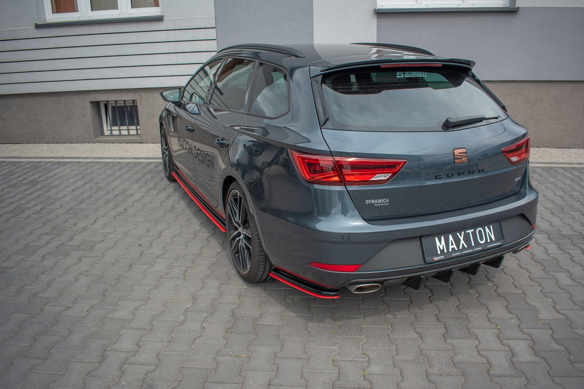 Maxton Design Splitter Laterali Post. V.4 - Seat Leon Cupra Mk3 Facelift - img 2