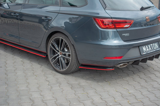 Maxton Design Splitter Laterali Post. V.4 - Seat Leon Cupra Mk3 Facelift
