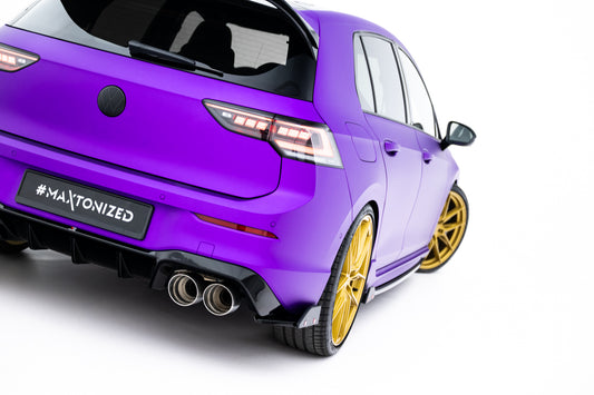 Maxton Design Splitter Laterali Post. V.5 - Volkswagen Golf R Mk8