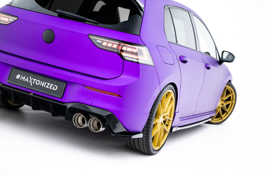 Maxton Design Splitter Laterali Post. V.6 - Volkswagen Golf R Mk8