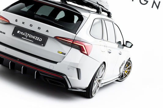 Maxton Design Splitter Laterali Post. V.7 - Skoda Octavia RS Mk4 Facelift