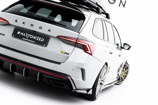 Maxton Design Splitter Laterali Post. V.8 - Skoda Octavia RS Mk4 Facelift