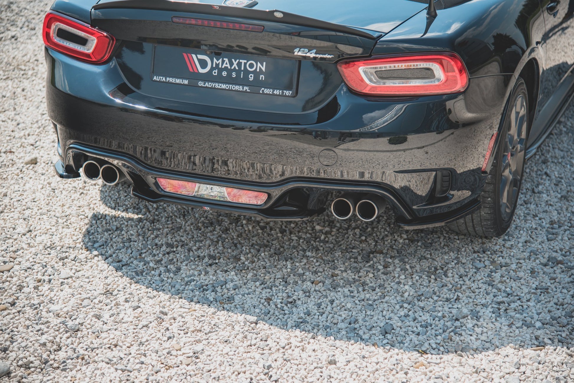 Maxton Design Splitter Post. - Fiat 124 Spider Abarth