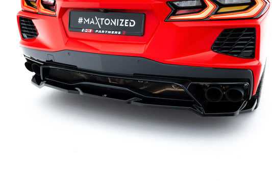 Maxton Design Splitter Post. - Chevrolet Corvette C8