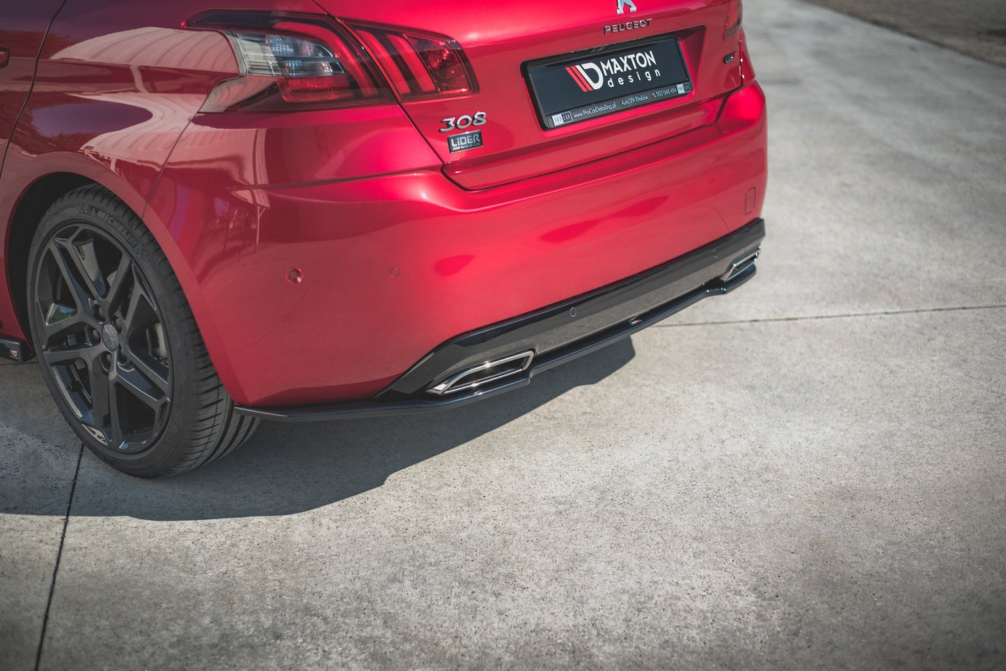 Maxton Design Splitter Post. - Peugeot 308 Mk 2 GT - img 2
