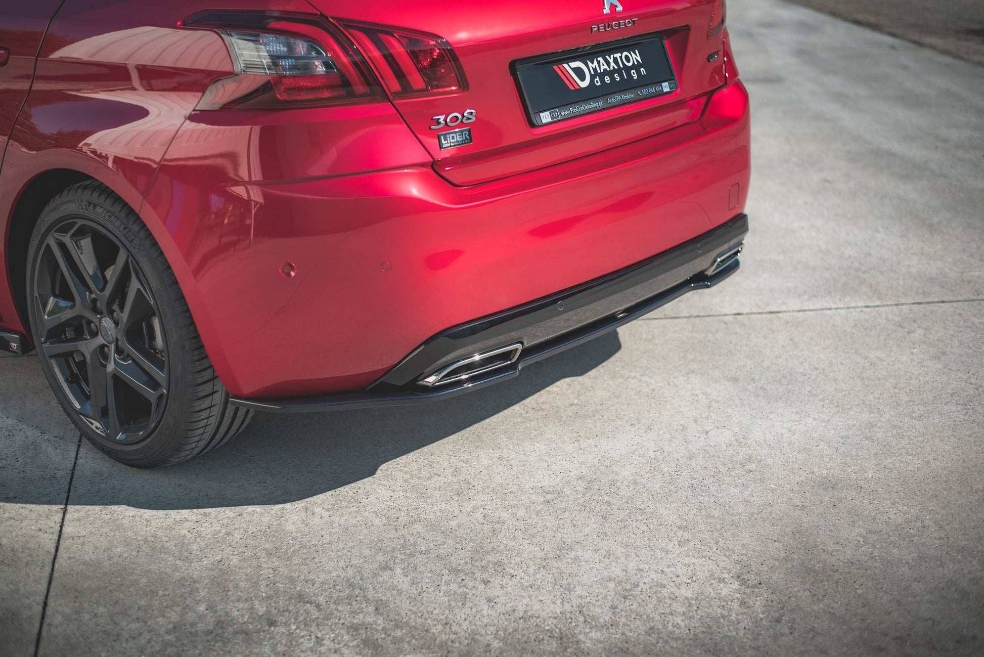 Maxton Design Splitter Post. - Peugeot 308 Mk 2 GT - img 2