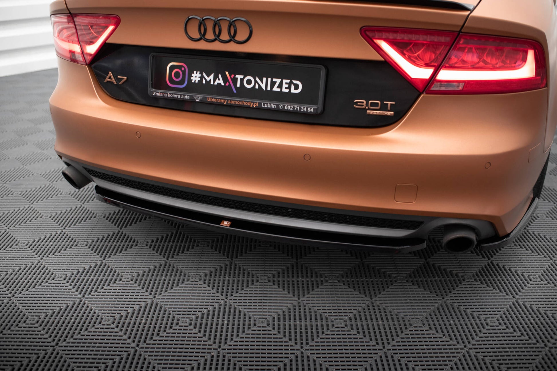 Maxton Design Splitter Post. - Audi A7 C7