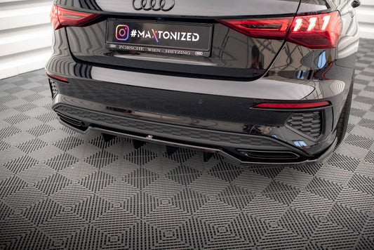 Maxton Design Splitter Post. - Audi A3 8Y Sedan