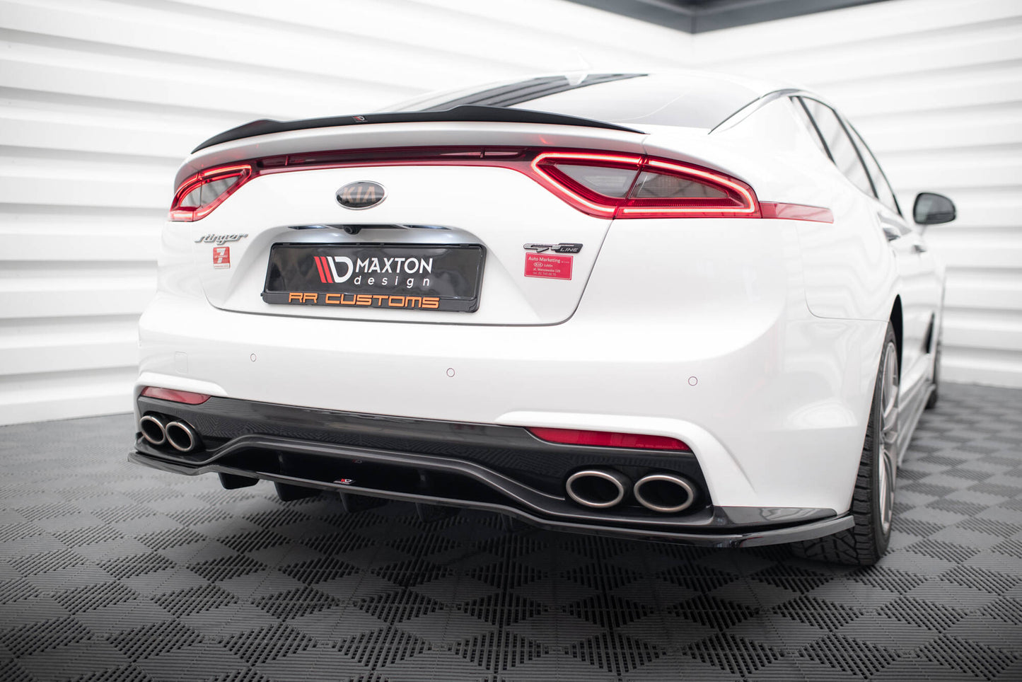 Maxton Design Splitter Post. - Kia Stinger GT