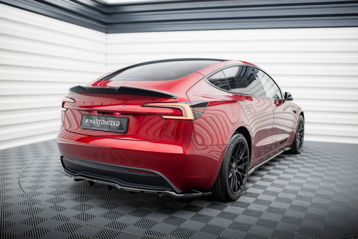 Maxton Design Splitter Post. V.2 - Tesla Model 3