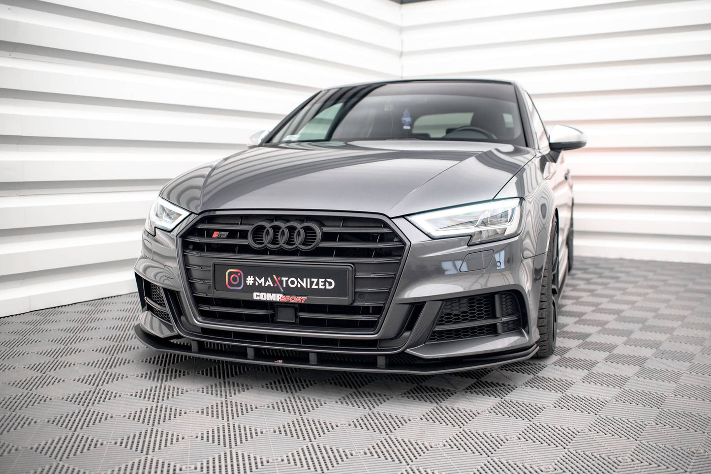 Maxton Design Street Pro Splitter Anteriore - Audi A3 8V FL