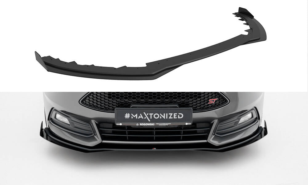 Maxton Design Street Pro Splitter Anteriore - Ford Focus ST Mk3 Facelift
