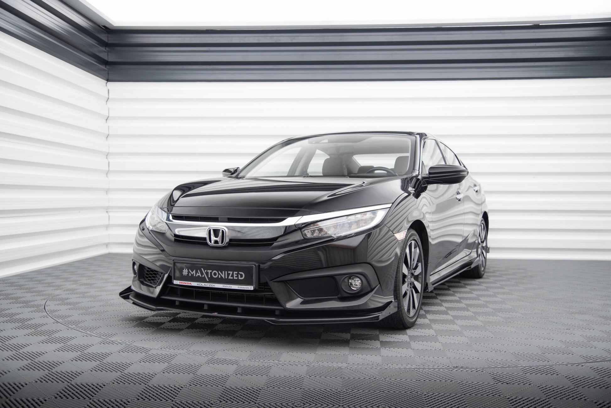 Maxton Design Street Pro Splitter Anteriore - Honda Civic Mk10