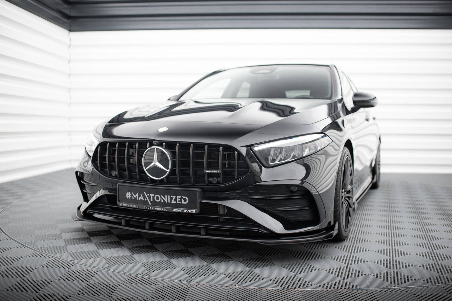 Maxton Design Street Pro Splitter Anteriore - Mercedes A Klasa A35