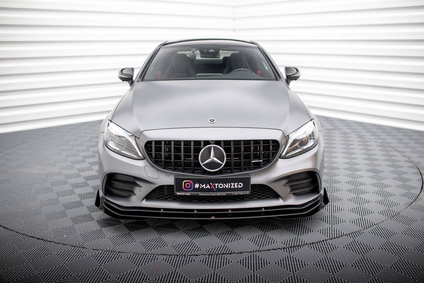 Maxton Design Street Pro Splitter Anteriore - Mercedes C Klasa Coupe - img 2
