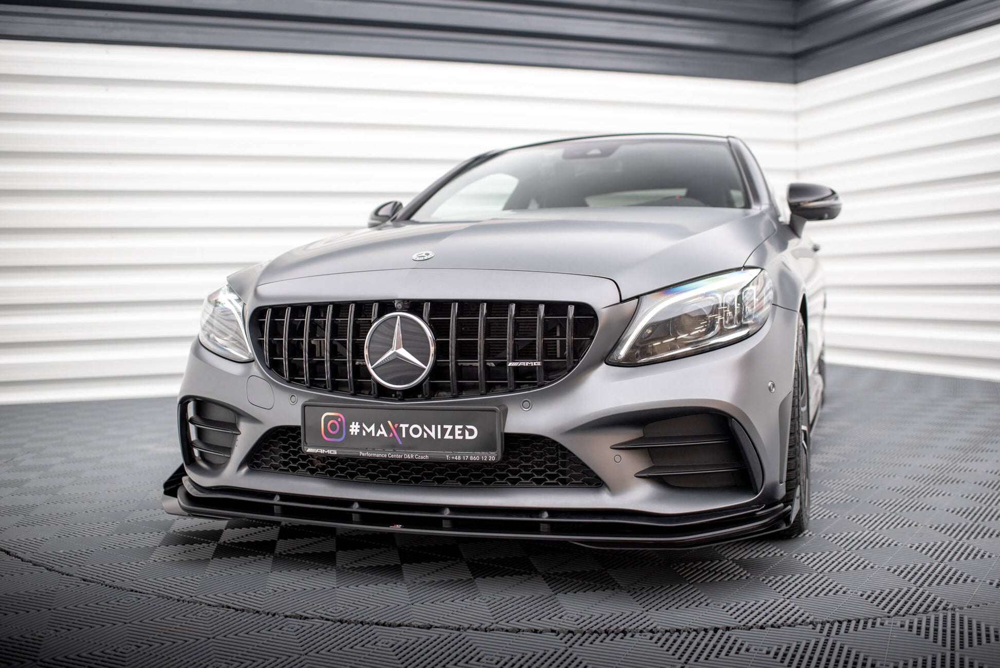 Maxton Design Street Pro Splitter Anteriore - Mercedes C Klasa Coupe