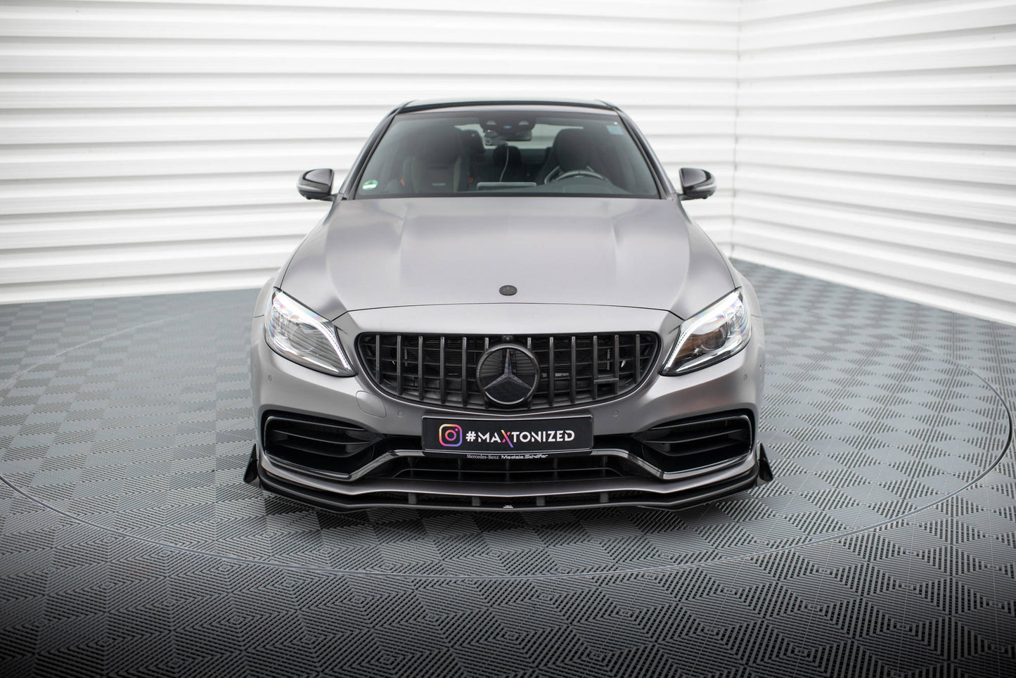 Maxton Design Street Pro Splitter Anteriore - Mercedes C Klasa Coupe - img 2
