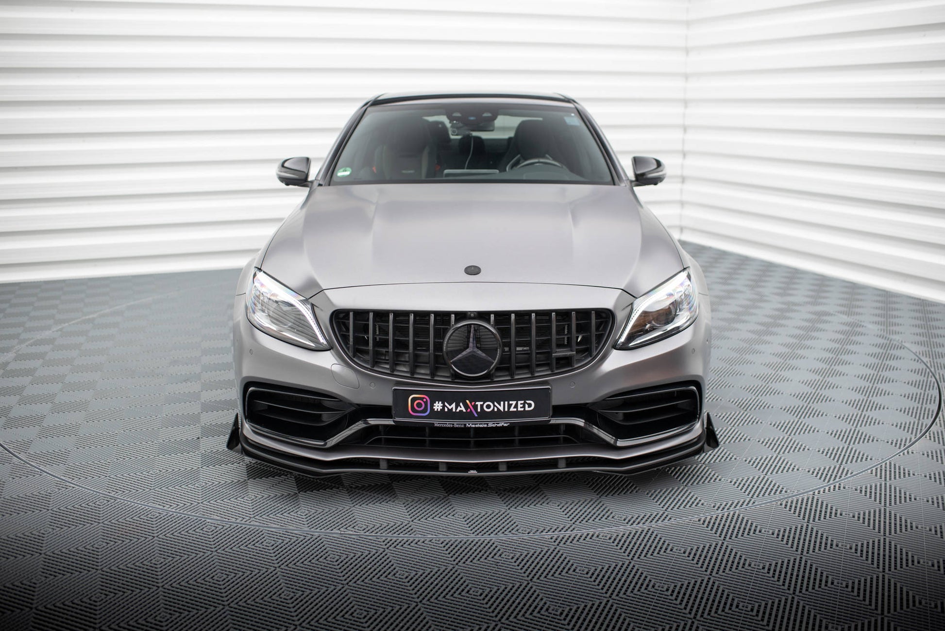 Maxton Design Street Pro Splitter Anteriore - Mercedes C Klasa Coupe - img 2