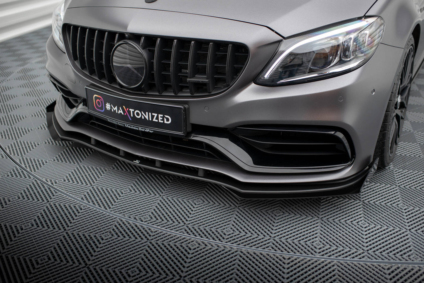 Maxton Design Street Pro Splitter Anteriore - Mercedes C Klasa Coupe - img 3