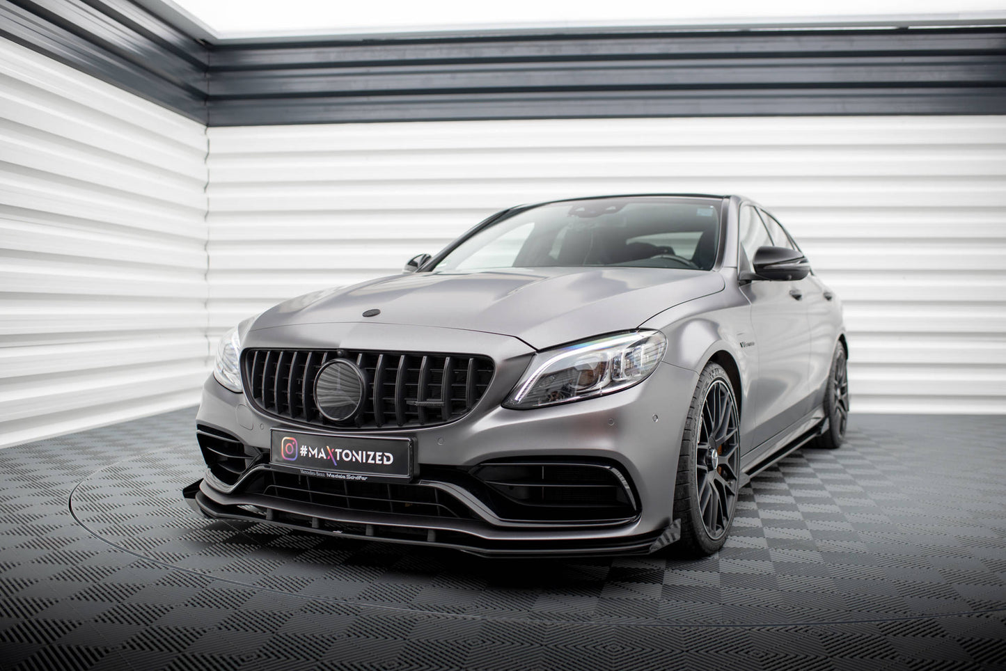 Maxton Design Street Pro Splitter Anteriore - Mercedes C Klasa Coupe