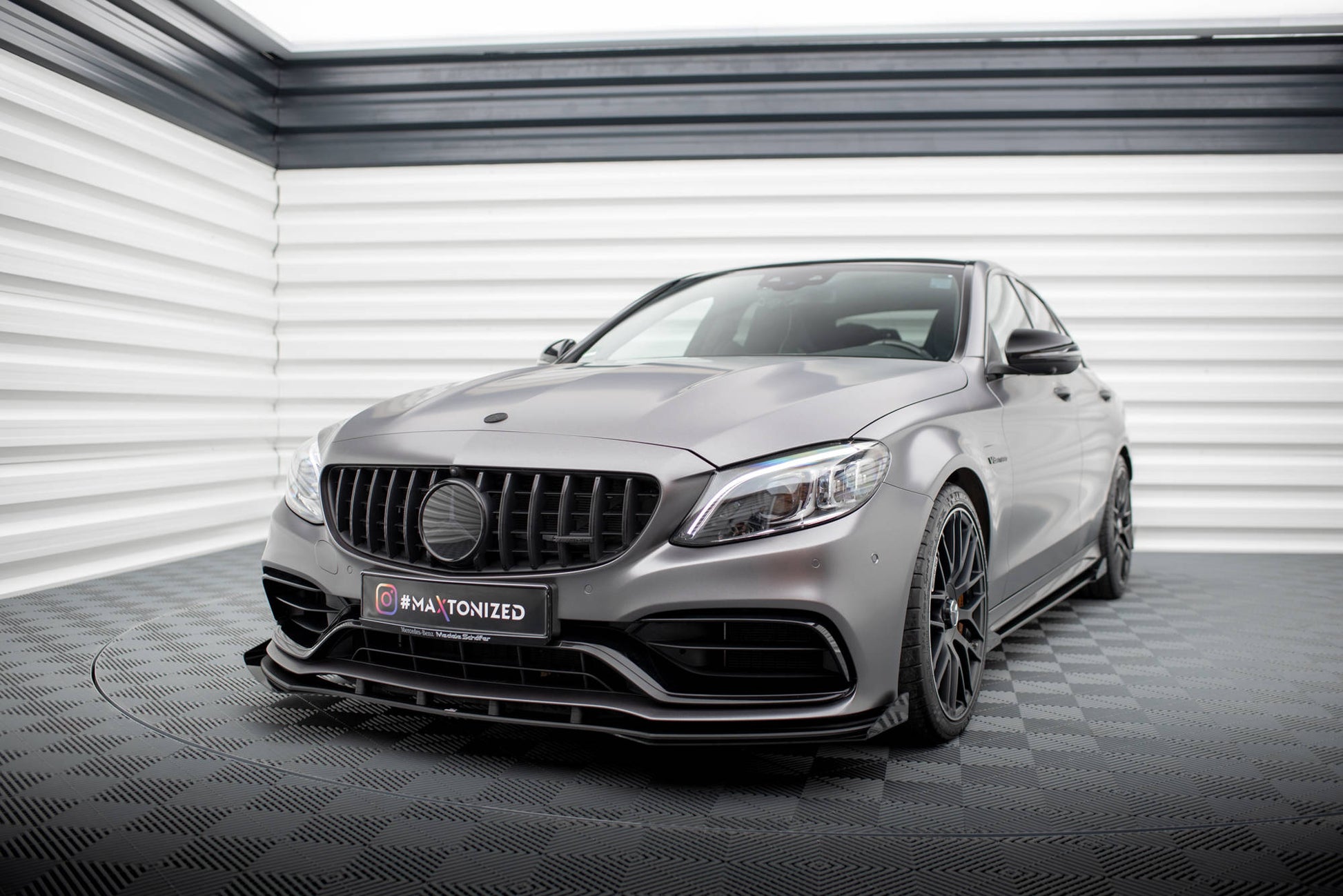 Maxton Design Street Pro Splitter Anteriore - Mercedes C Klasa Coupe