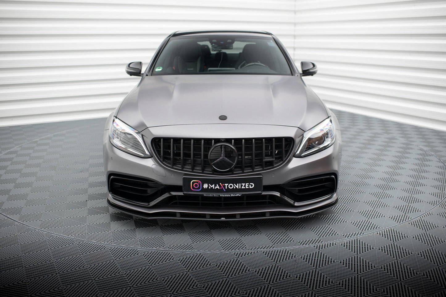 Maxton Design Street Pro Splitter Anteriore - Mercedes C Klasa Coupe - img 2