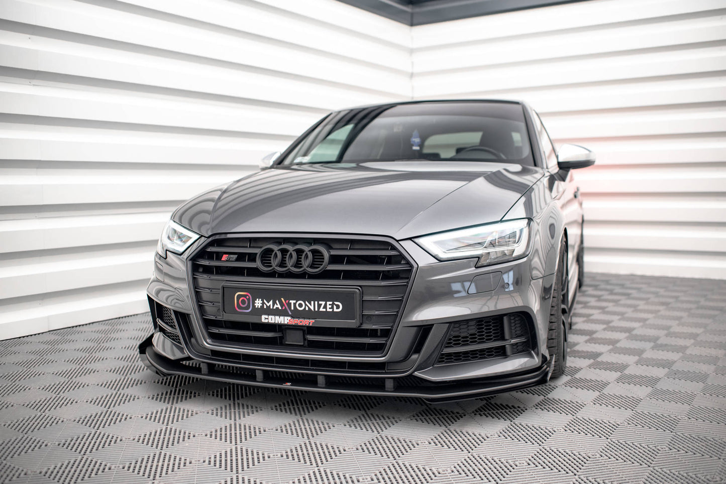 Maxton Design Street Pro Splitter Anteriore V.1 - Audi A3 8V FL