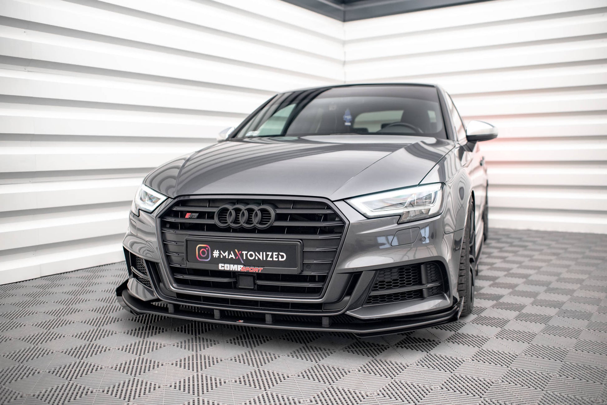 Maxton Design Street Pro Splitter Anteriore V.1 - Audi A3 8V FL
